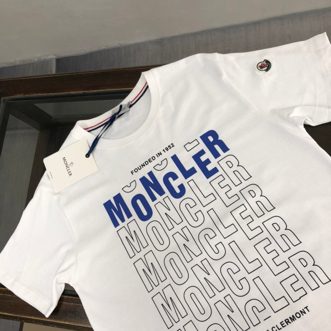 MONCLER Classic Logo Cotton T-Shirt – Premium Collection – Sizes M–3XL