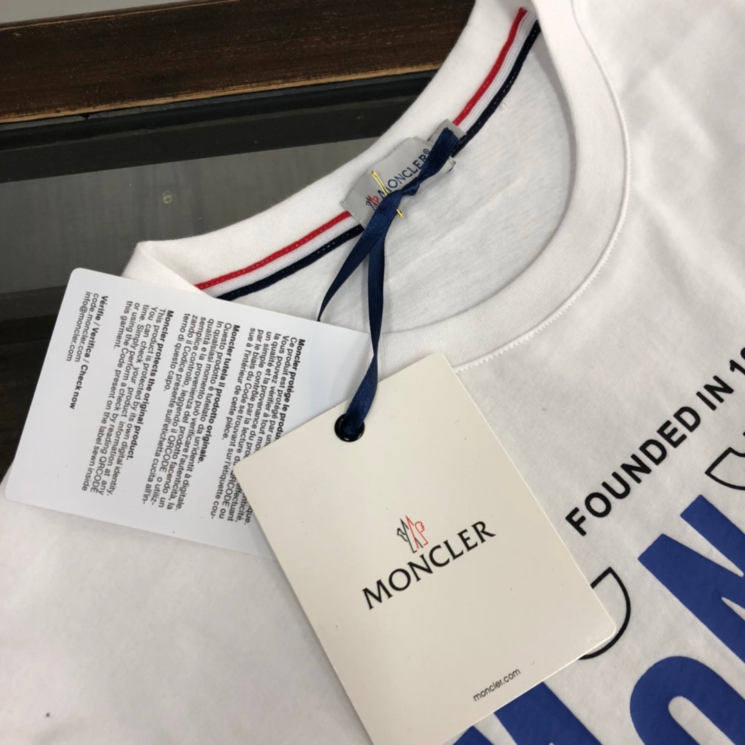 MONCLER Classic Logo Cotton T-Shirt – Premium Collection – Sizes M–3XL