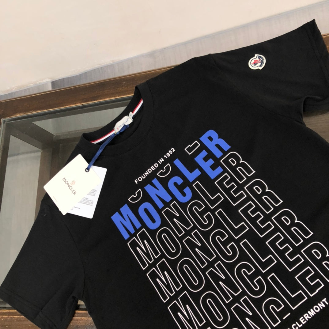 MONCLER Classic Logo Cotton T-Shirt – Premium Collection – Sizes M–3XL