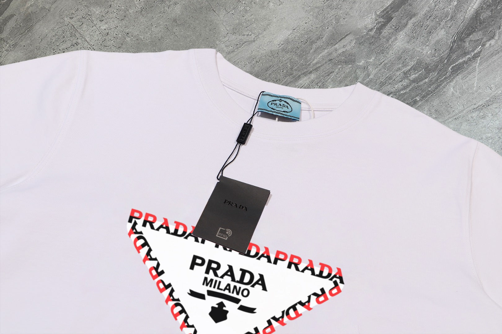 PRADA 2025 New Season Premium Cotton Crewneck T-Shirt | S–2XL