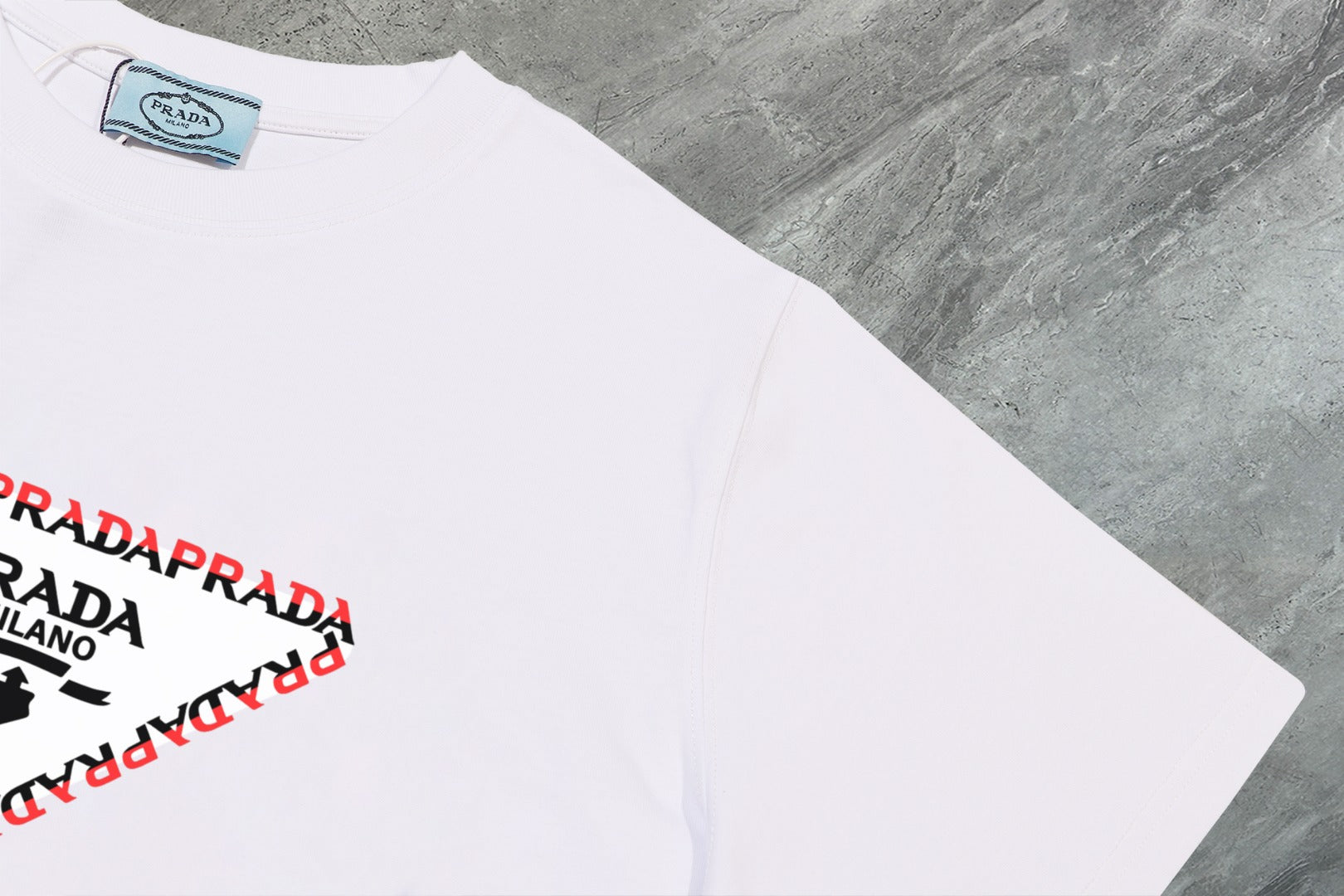 PRADA 2025 New Season Premium Cotton Crewneck T-Shirt | S–2XL