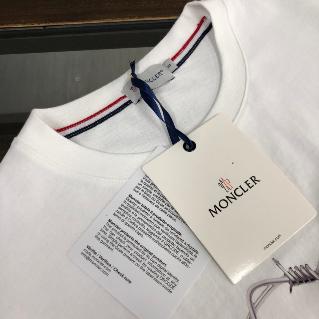 MONCLER Classic Logo Cotton T-Shirt – Premium Collection – Sizes M–3XL
