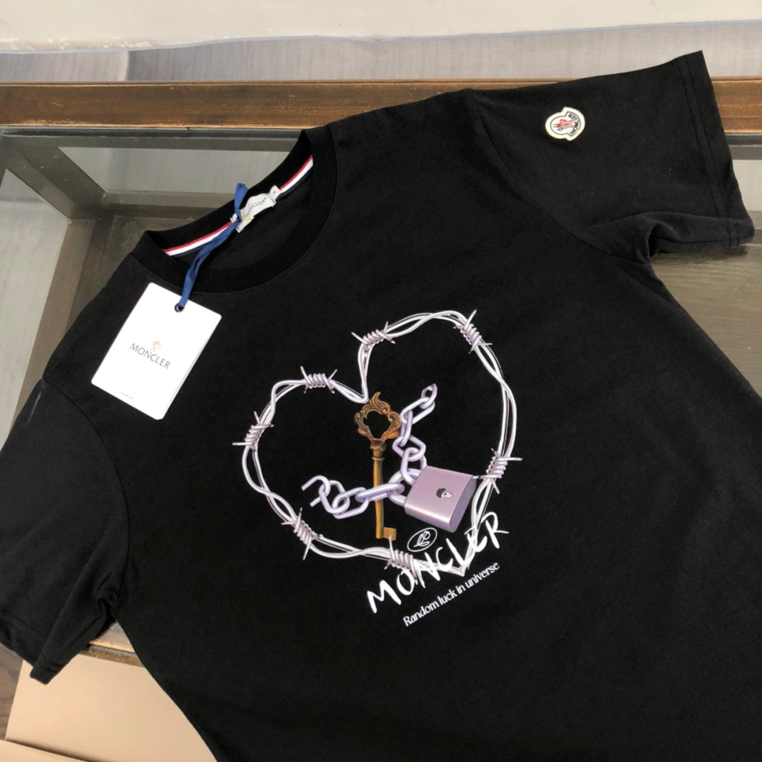 MONCLER Classic Logo Cotton T-Shirt – Premium Collection – Sizes M–3XL
