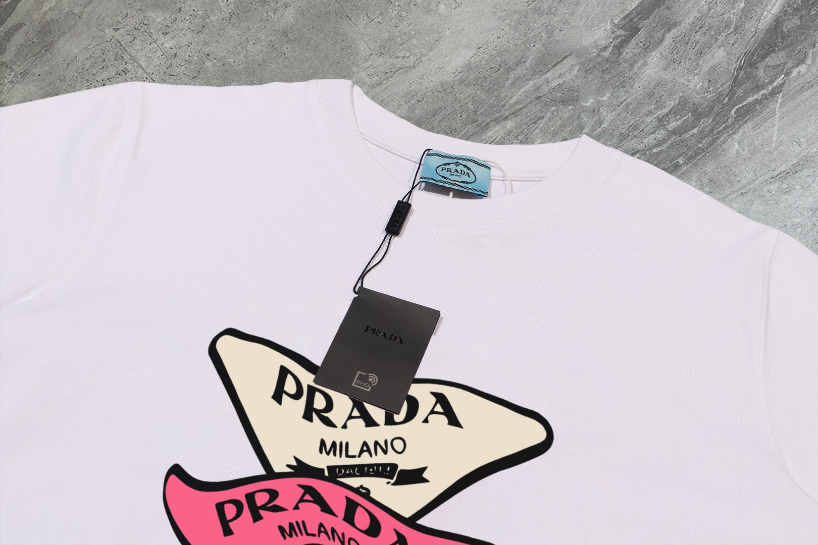 PRADA 2025 New Season Premium Cotton Crewneck T-Shirt | S–2XL