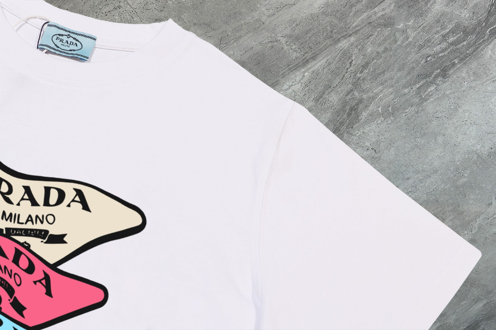 PRADA 2025 New Season Premium Cotton Crewneck T-Shirt | S–2XL