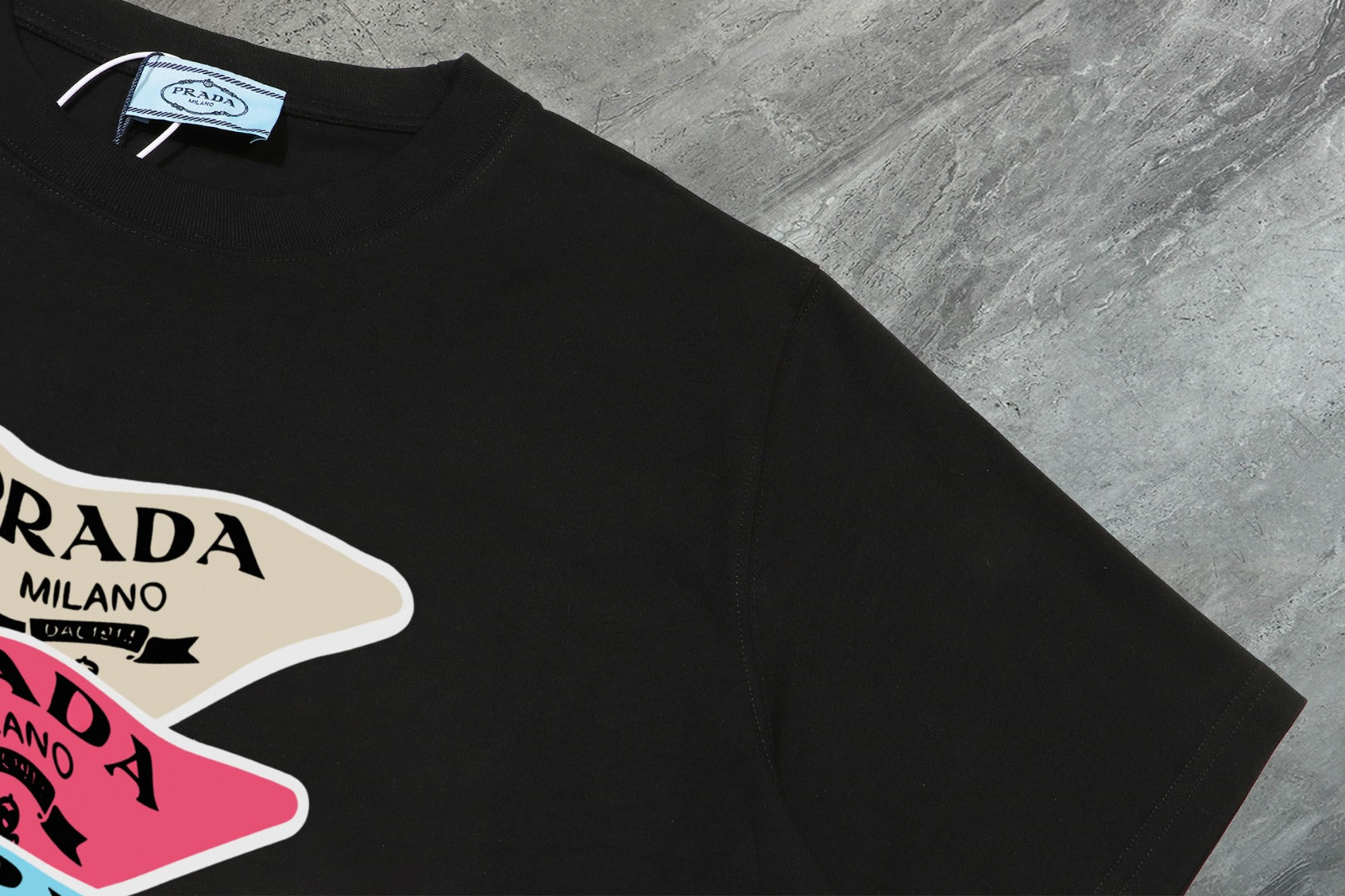 PRADA 2025 New Season Premium Cotton Crewneck T-Shirt | S–2XL