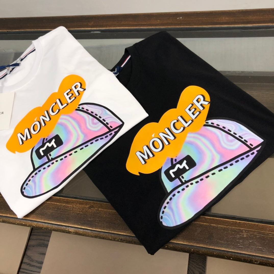 MONCLER Classic Logo Cotton T-Shirt – Premium Collection – Sizes M–3XL