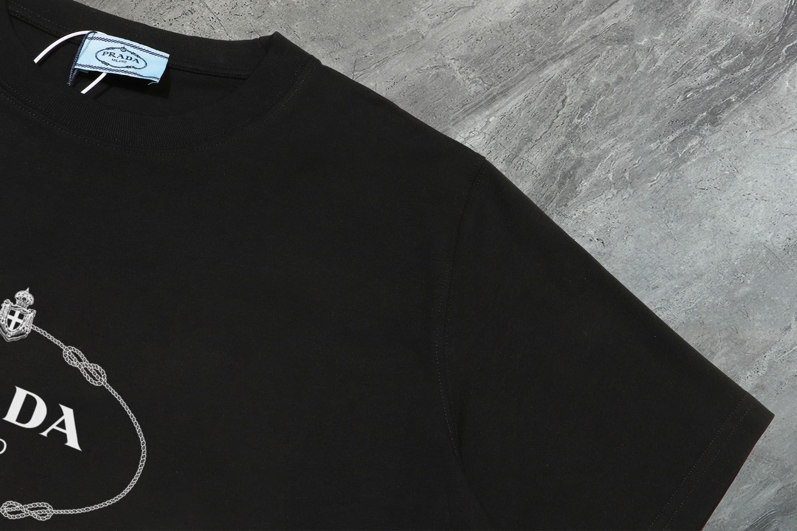 PRADA 2025 New Season Premium Cotton Crewneck T-Shirt | S–2XL
