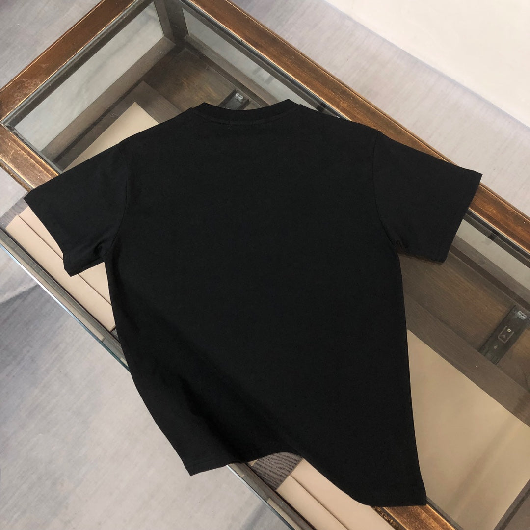 MONCLER Couple’s Cotton T-Shirt – 3D Logo Silicone Print – Sizes M–3XL
