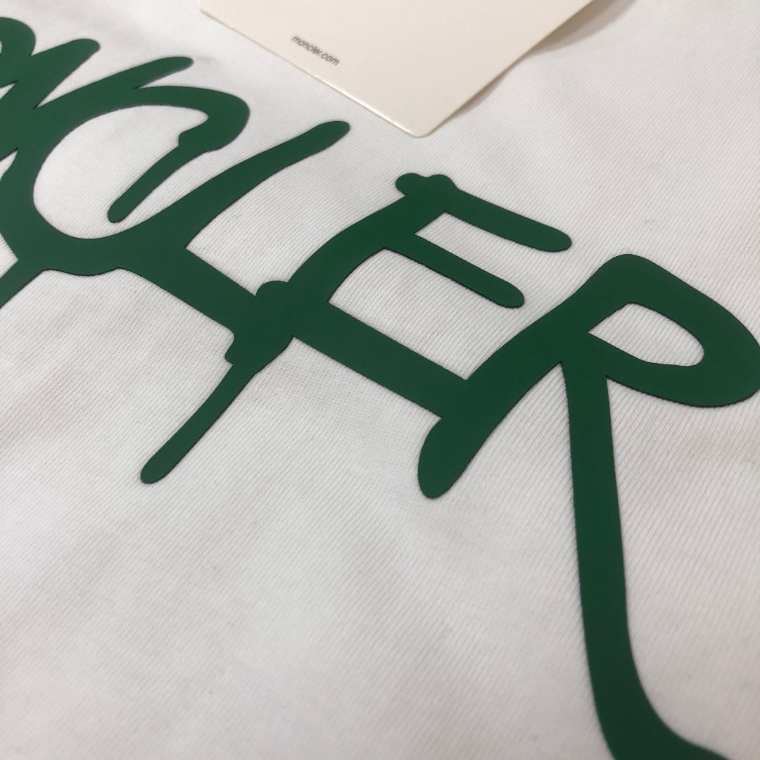 MONCLER Couple’s Cotton T-Shirt – 3D Logo Silicone Print – Sizes M–3XL