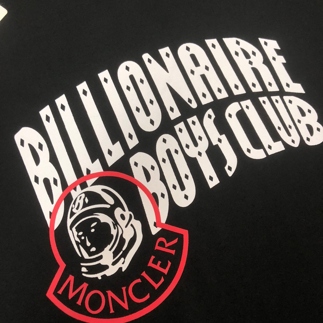MONCLER Couple’s Cotton T-Shirt – Contrast Silicone Logo Print – Sizes S–XL