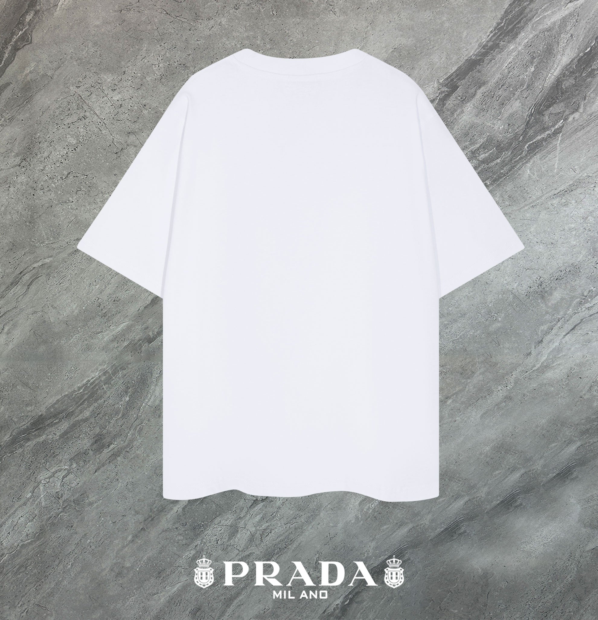 PRADA 2025 New Season Premium Cotton Crewneck T-Shirt | S–2XL