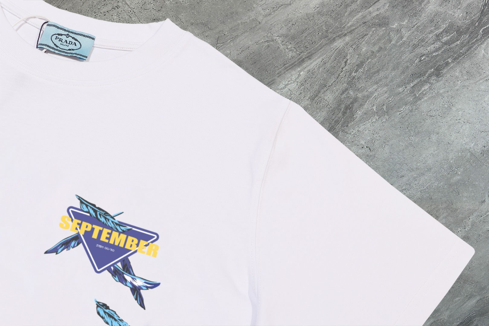 PRADA 2025 New Season Premium Cotton Crewneck T-Shirt | S–2XL