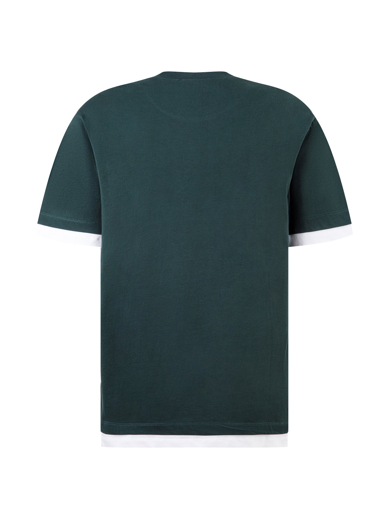 PRADA 2025 Dual-Layer Effect Triangle Logo Patch T-Shirt | S–XL