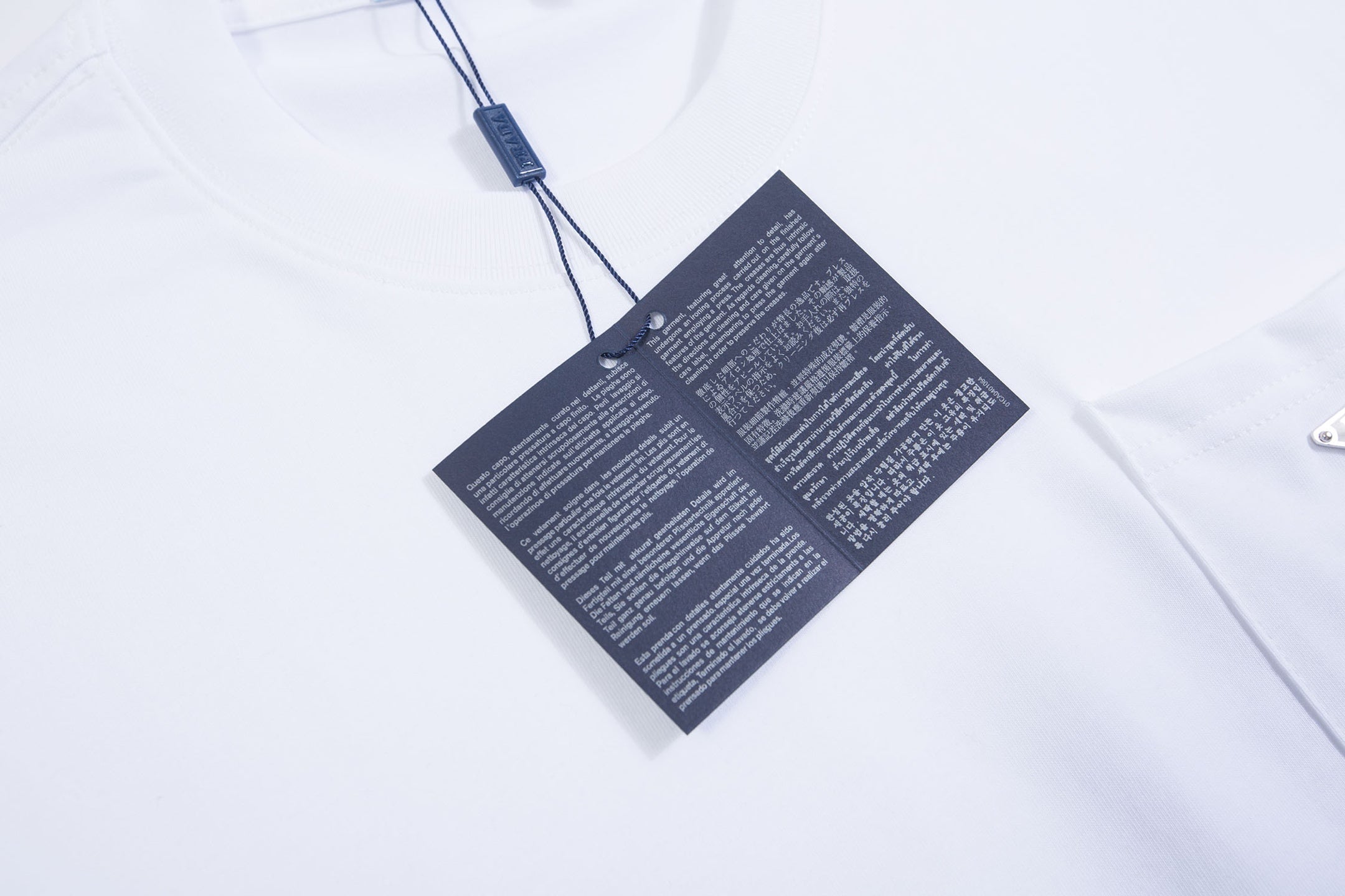 PRADA Triangle Logo Pocket Cotton T-Shirt | S–XXL