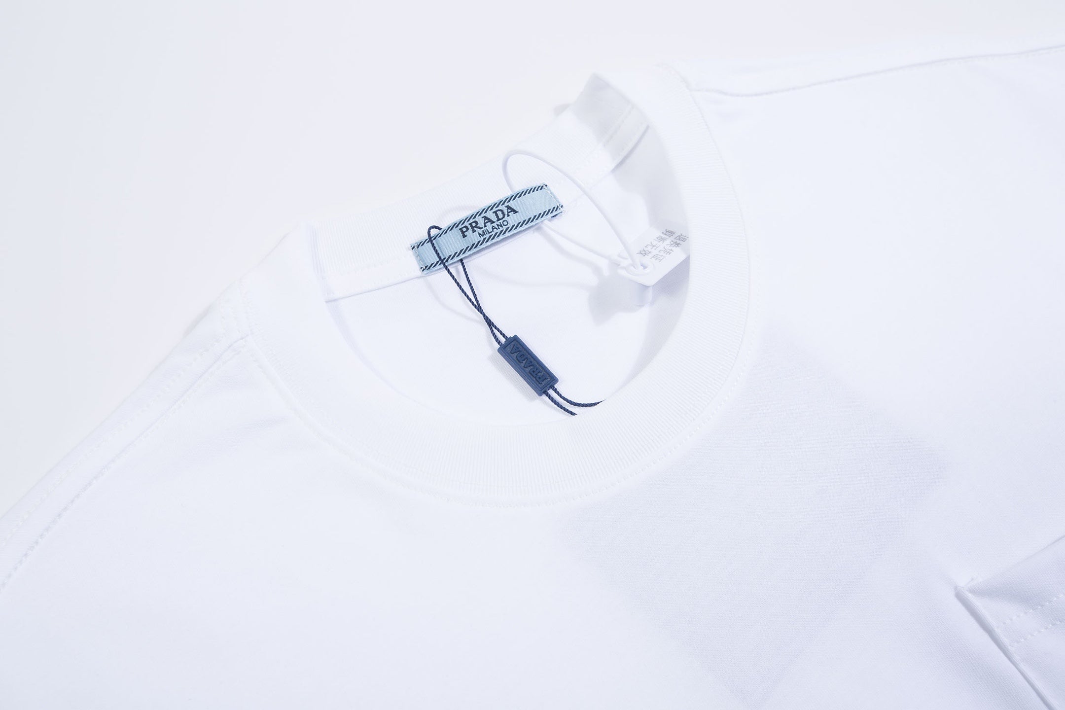 PRADA Triangle Logo Pocket Cotton T-Shirt | S–XXL