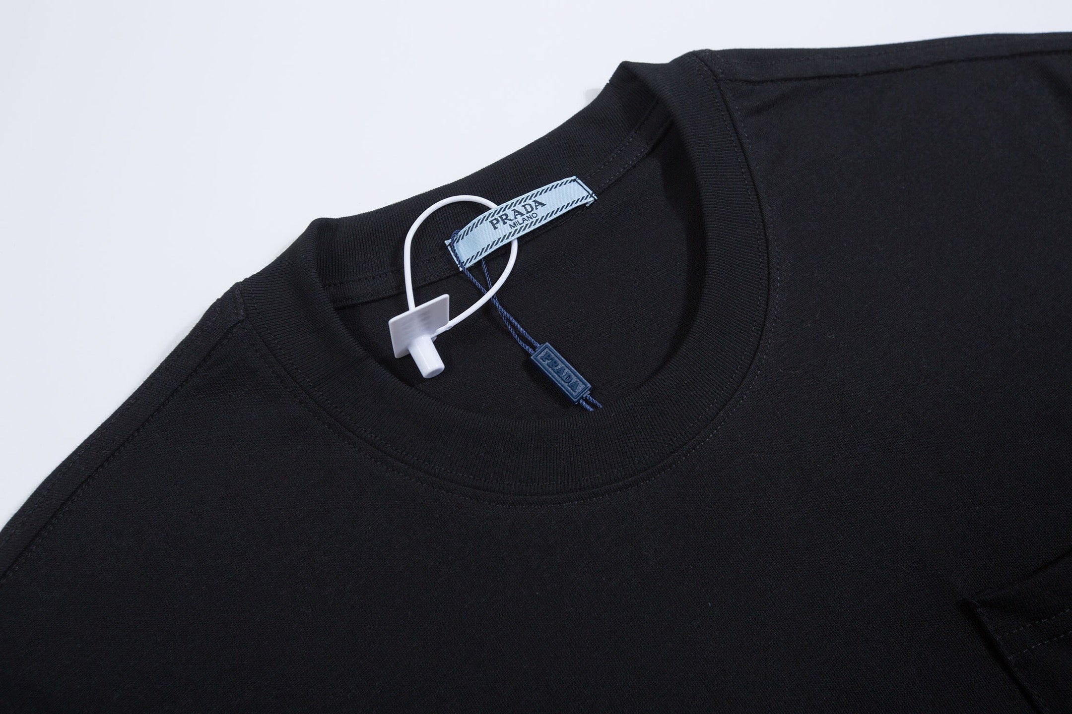 PRADA Triangle Logo Pocket Cotton T-Shirt | S–XXL