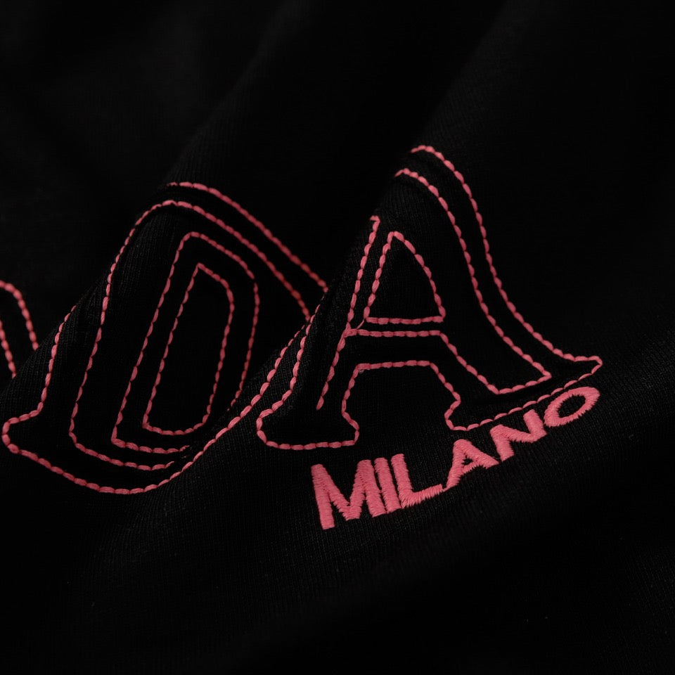 PRADA 24SS Double Appliqué Embroidered Cotton T-Shirt | S–XL