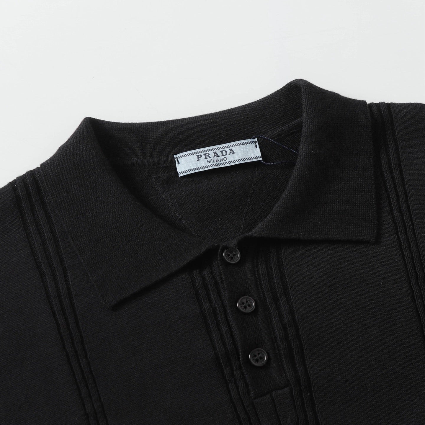 PRADA Knitted Crewneck Cotton T-Shirt | XS–L