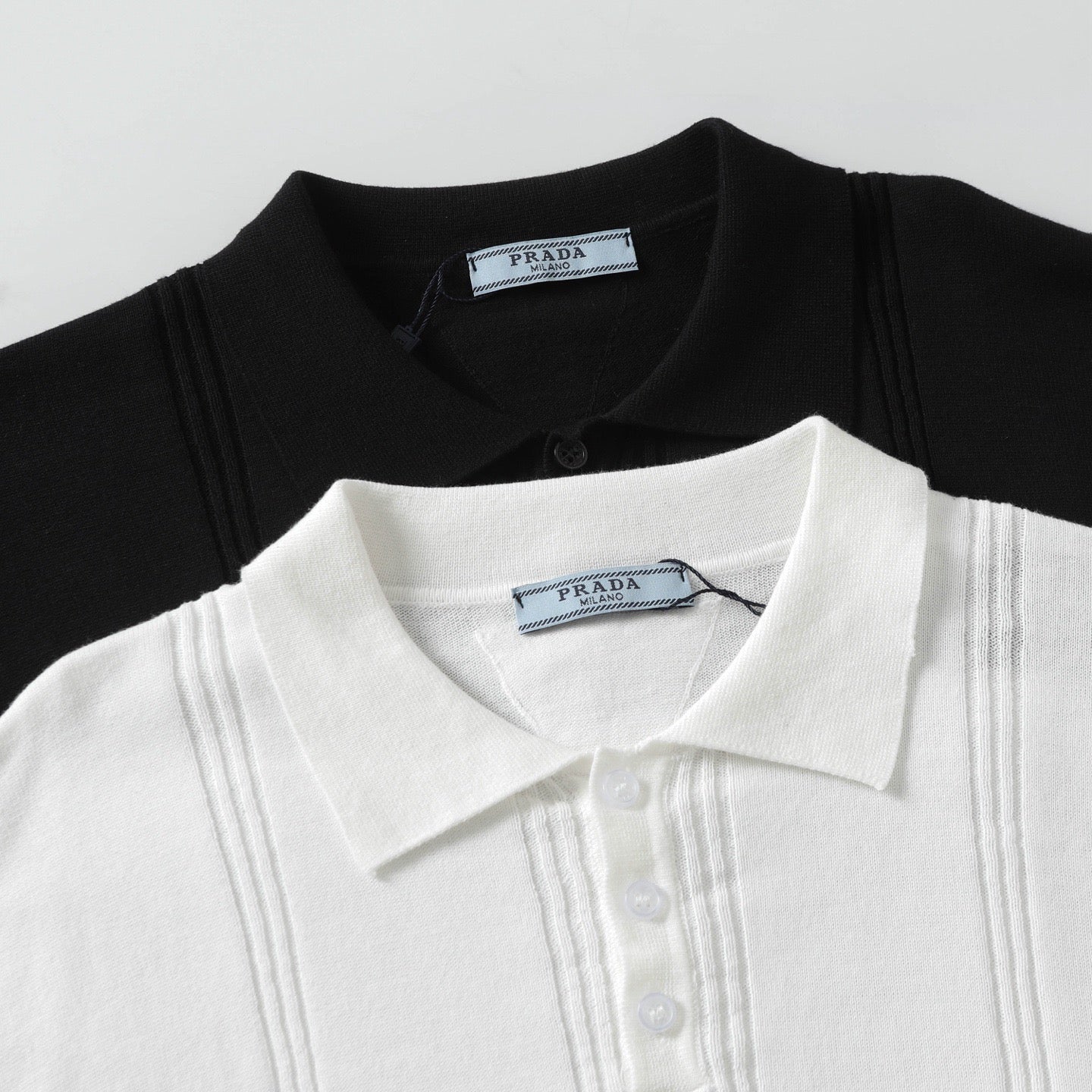 PRADA Knitted Crewneck Cotton T-Shirt | XS–L