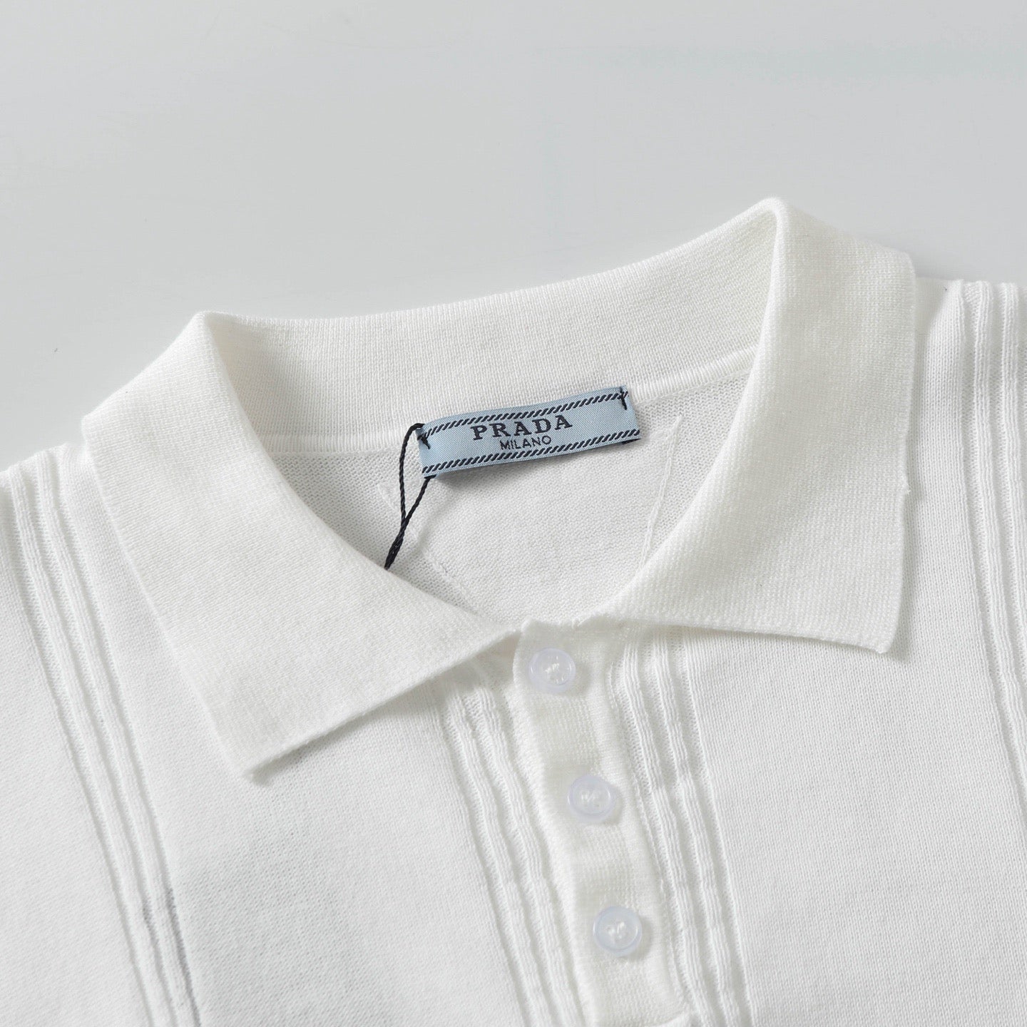 PRADA Knitted Crewneck Cotton T-Shirt | XS–L