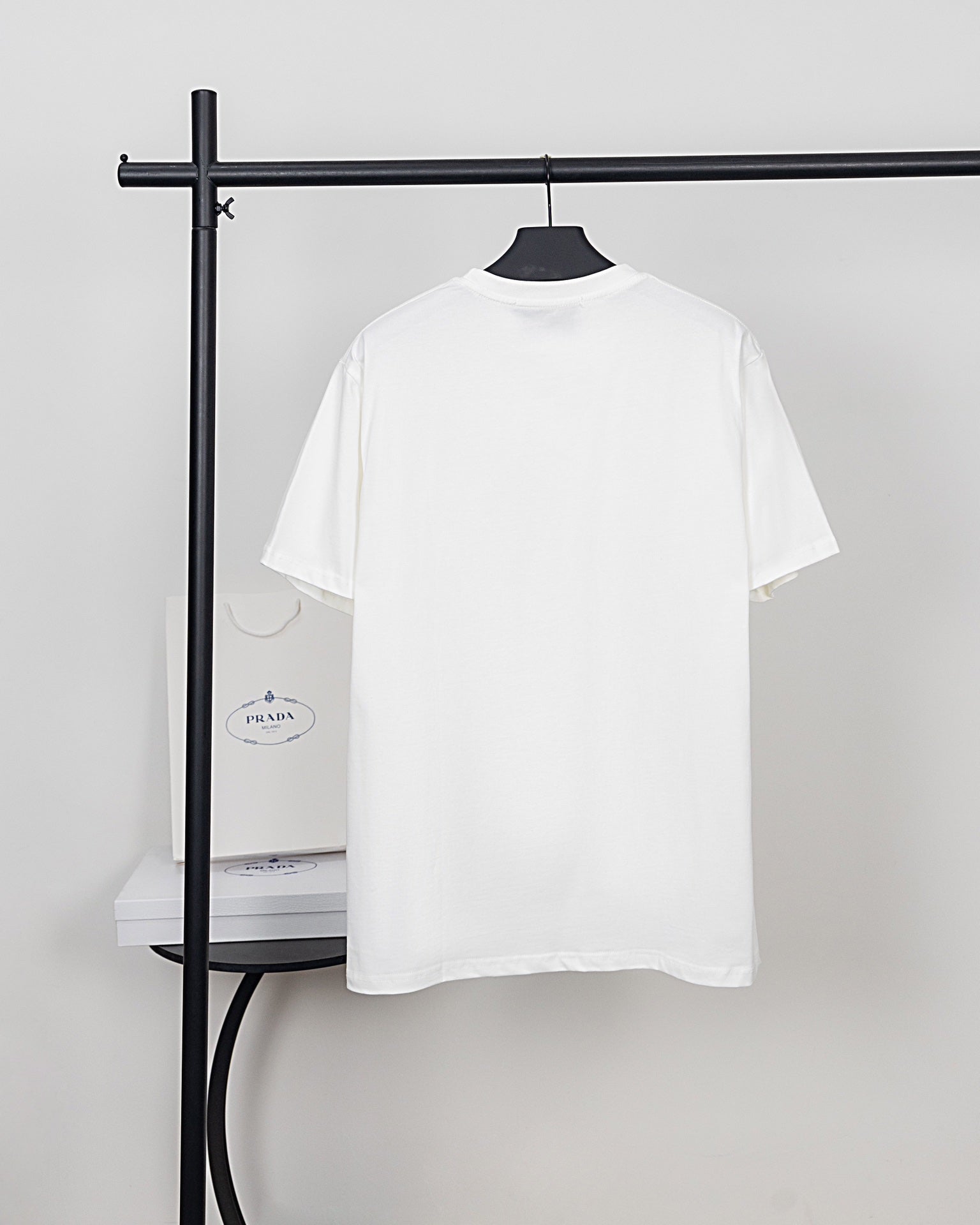 PRADA Classic Triangle Metal Logo T-Shirt | XS–L