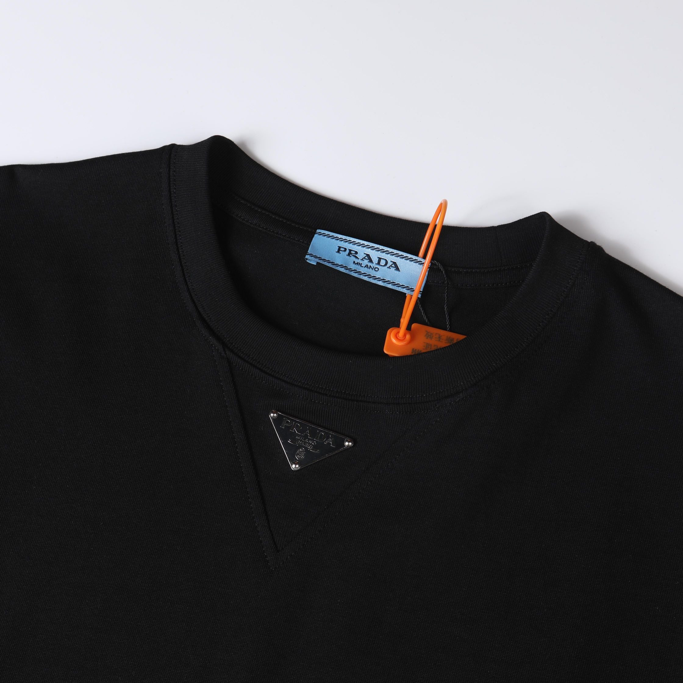 PRADA 2024 SS Triangle Logo T-Shirt | S–XL