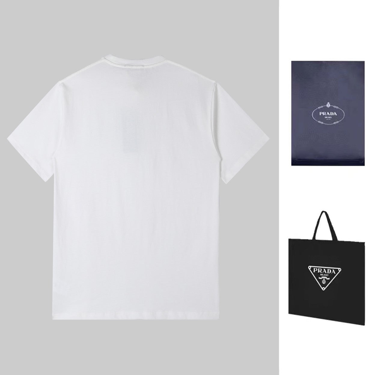 PRADA 2024 SS Triangle Logo T-Shirt | S–XL