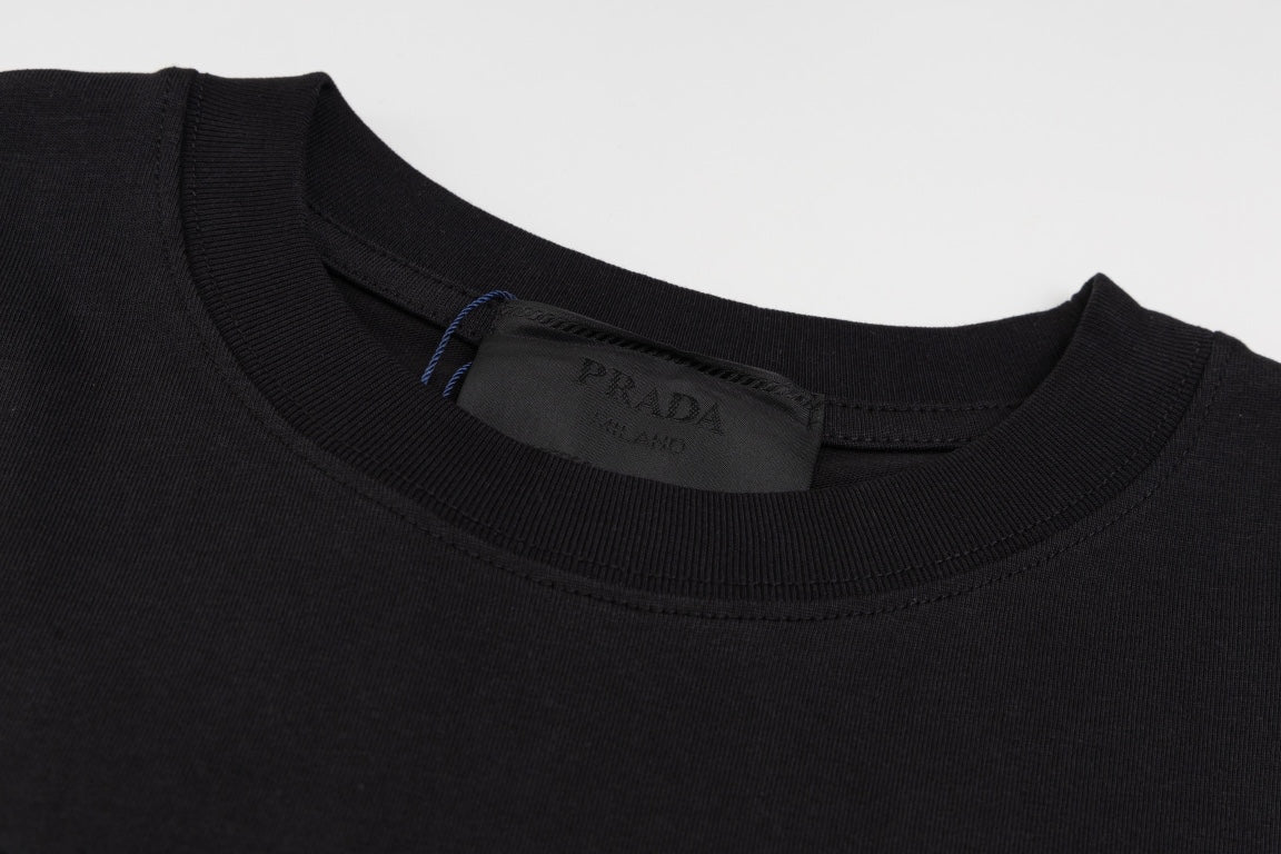 PRADA 2024 SS Embroidered Logo T-Shirt | XS–L