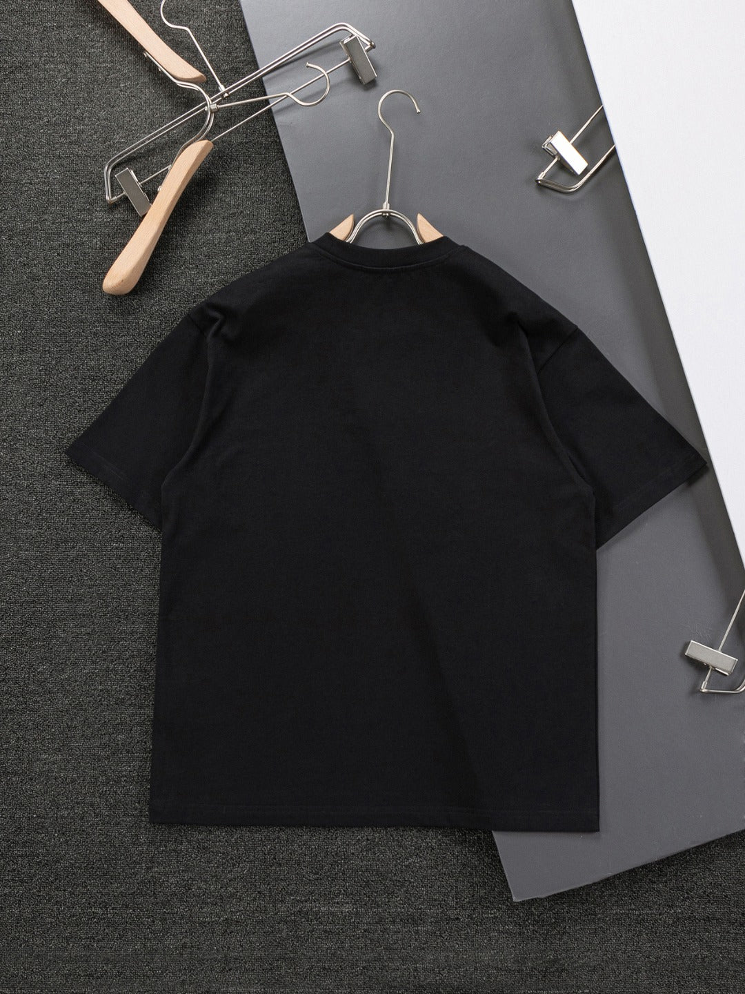 PRADA 25SS Oversized Embroidered Logo T-Shirt with Metal Triangle Badge | S–XL