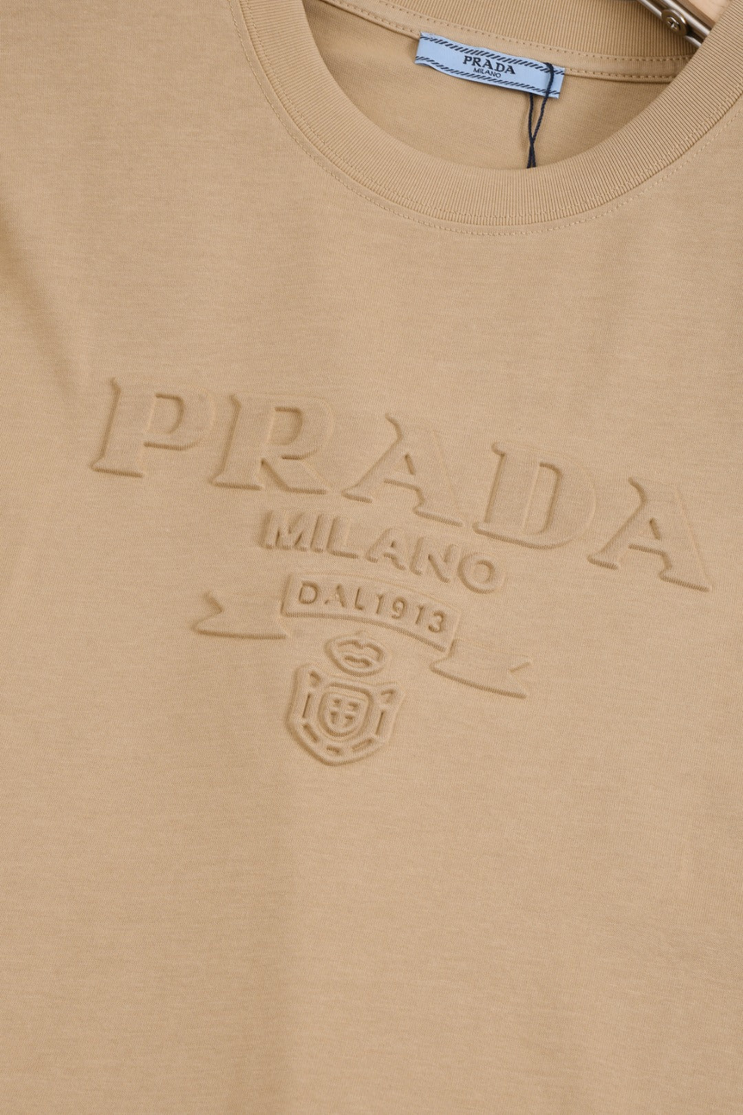 PRADA 25SS Classic Embossed Triangle Logo T-Shirt | XS–L