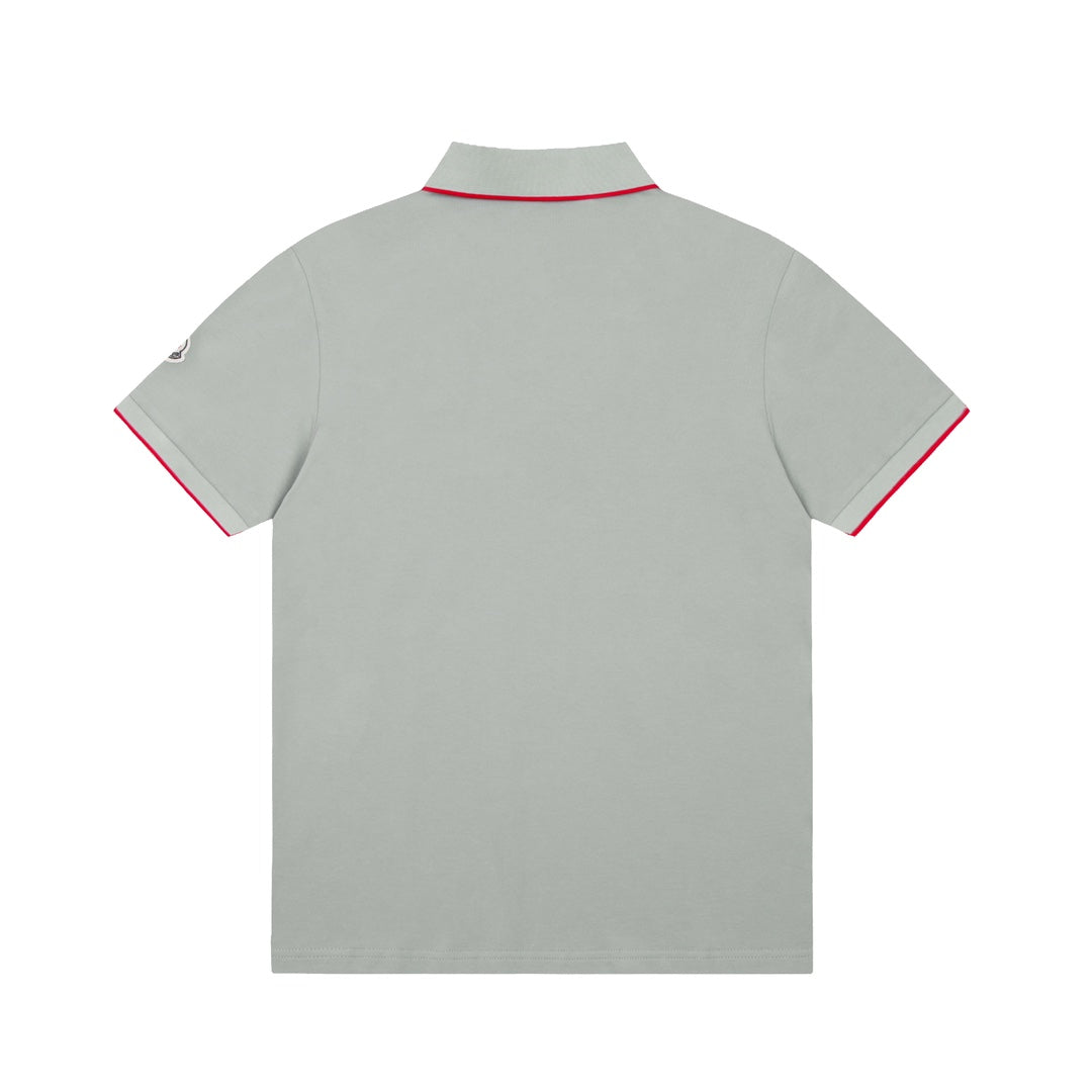 MONCLER Polo Shirt – Premium Piqué Cotton – Summer New Collection – White – Sizes M–3XL