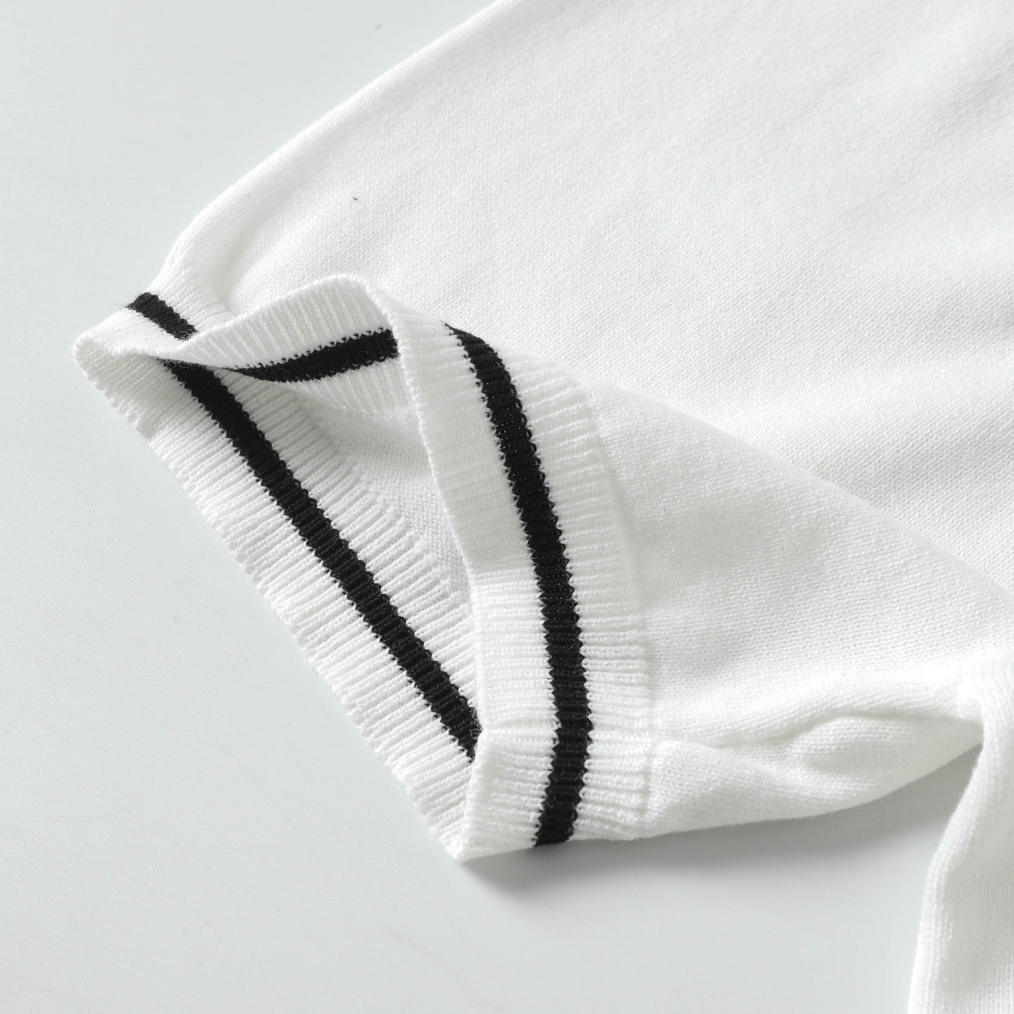 PRADA Knit Crewneck T-Shirt with Signature Metal Triangle Logo | XS–L