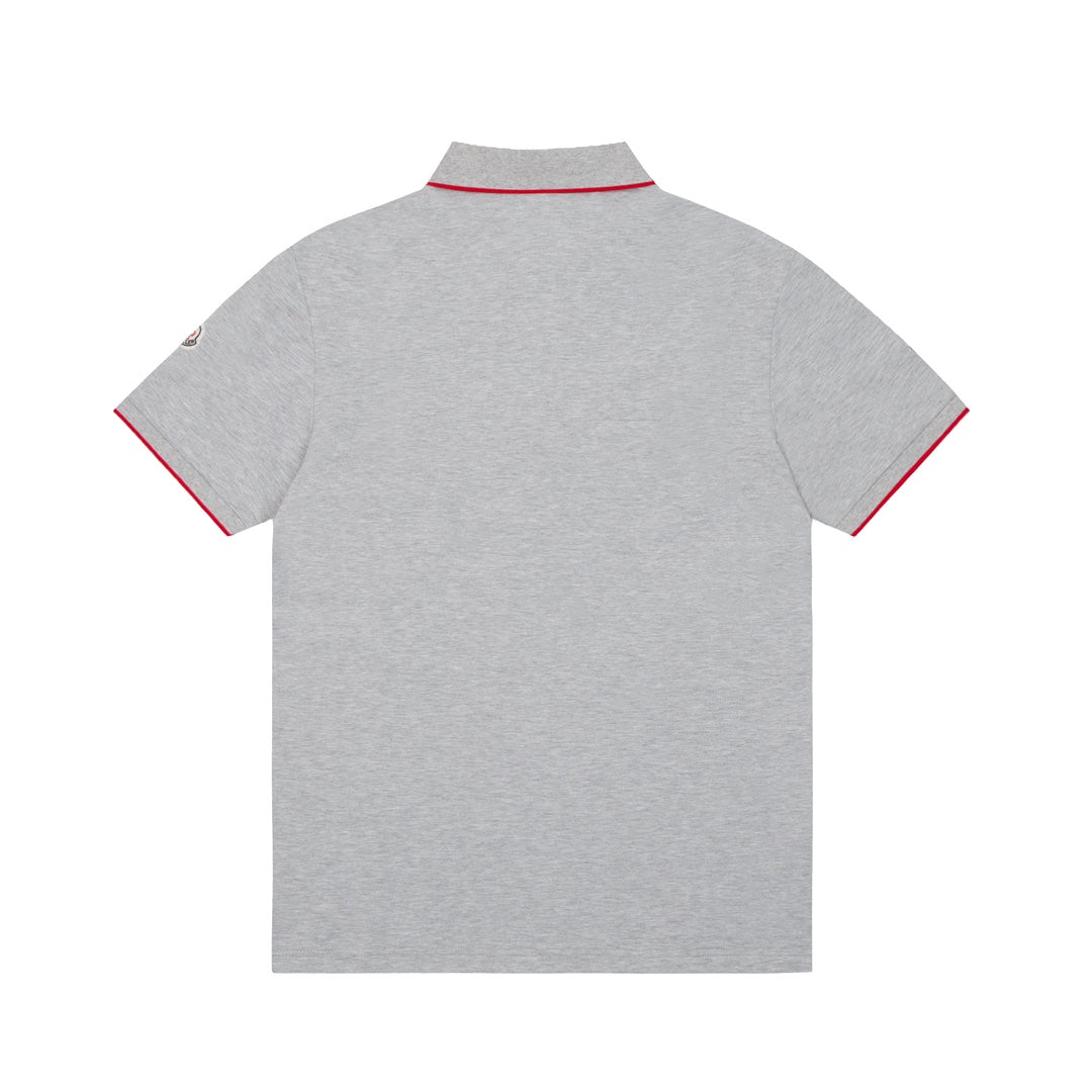 MONCLER Polo Shirt – Premium Piqué Cotton – Summer New Collection – White – Sizes M–3XL