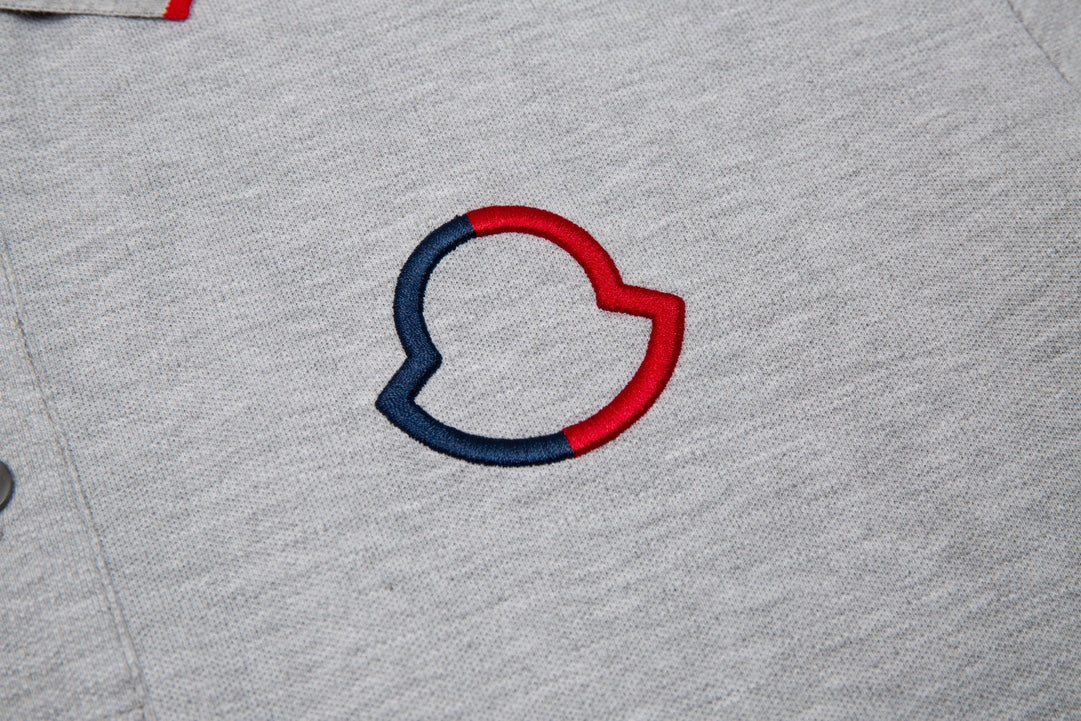 MONCLER Polo Shirt – Premium Piqué Cotton – Summer New Collection – White – Sizes M–3XL