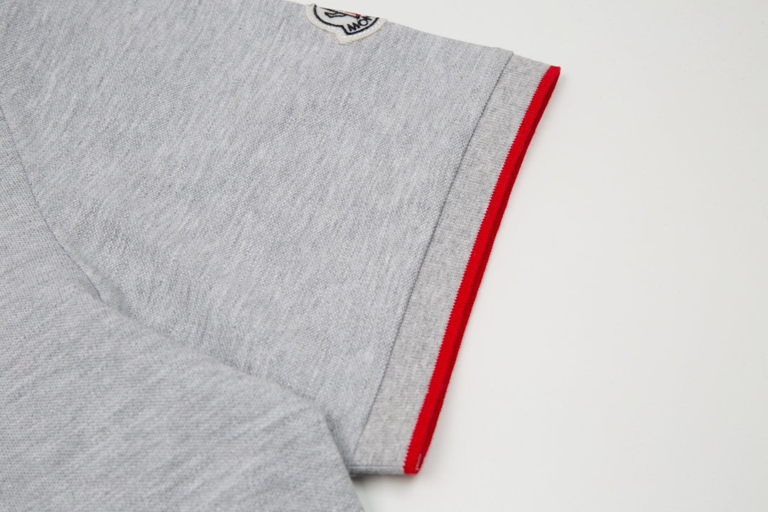 MONCLER Polo Shirt – Premium Piqué Cotton – Summer New Collection – White – Sizes M–3XL