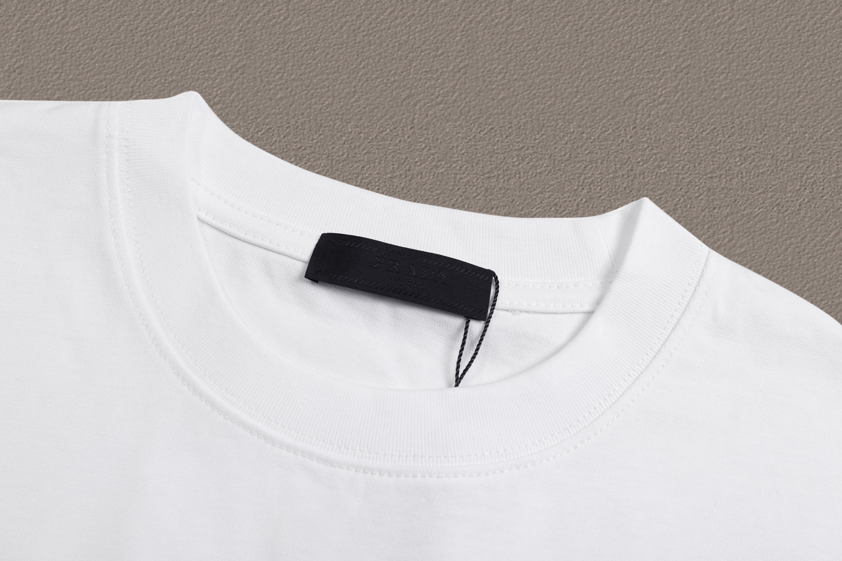 PRADA 2025 Spring/Summer Unisex Logo Cotton T-Shirt | XS–L