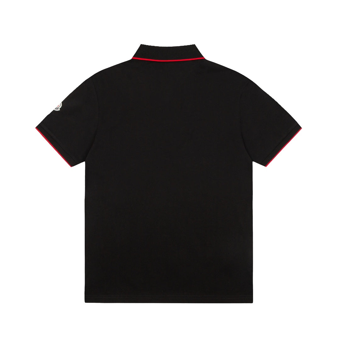 MONCLER Polo Shirt – Premium Piqué Cotton – Summer New Collection – White – Sizes M–3XL