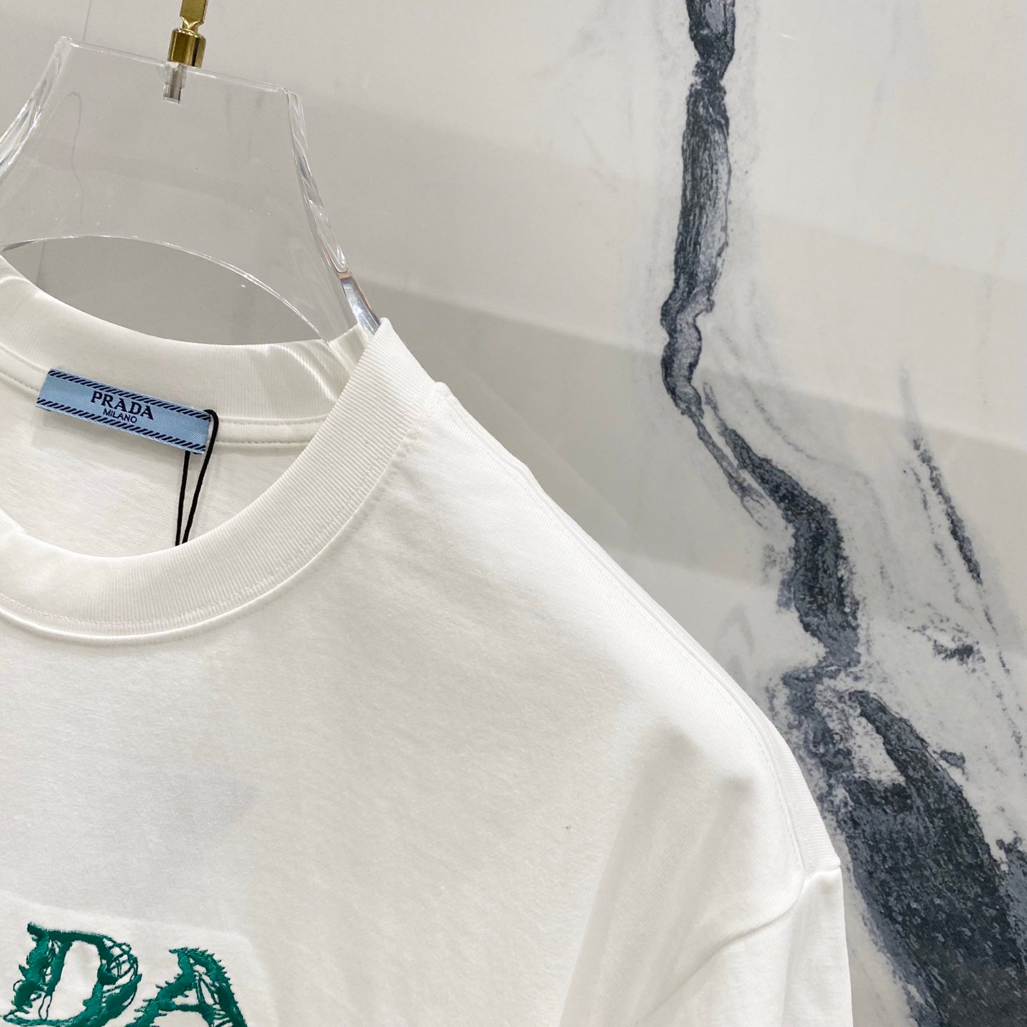 PRADA 320g Embroidered Logo Cotton T-Shirt | S–XL