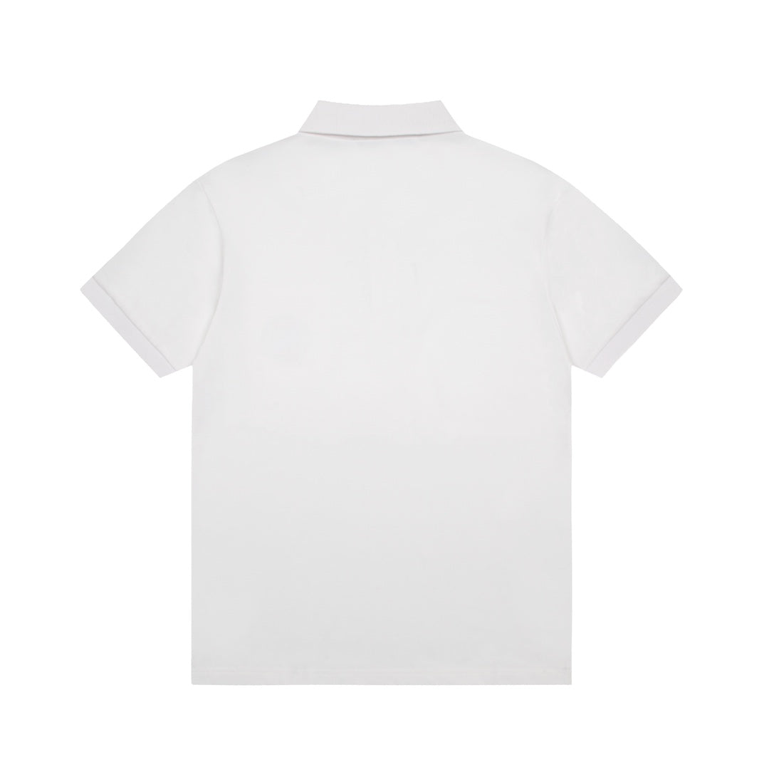 MONCLER Polo Shirt – Premium Piqué Cotton – Summer New Collection – White – Sizes M–3XL