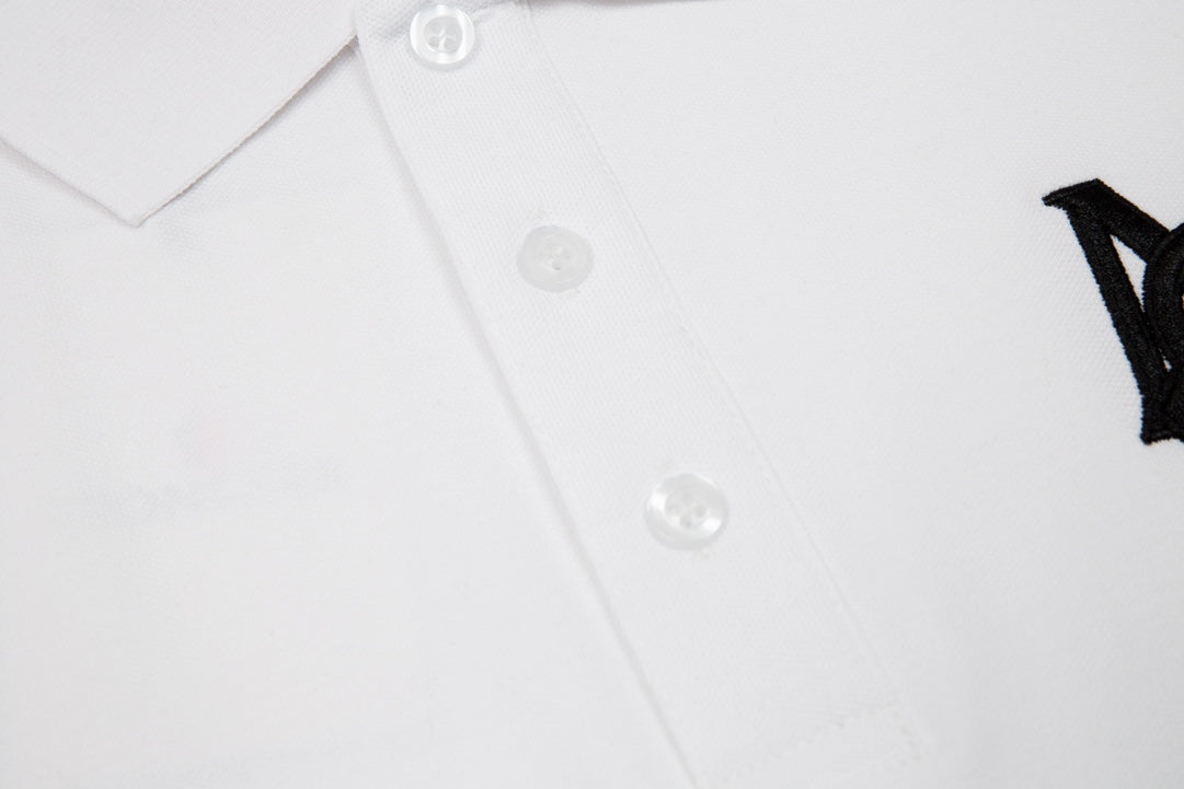 MONCLER Polo Shirt – Premium Piqué Cotton – Summer New Collection – White – Sizes M–3XL