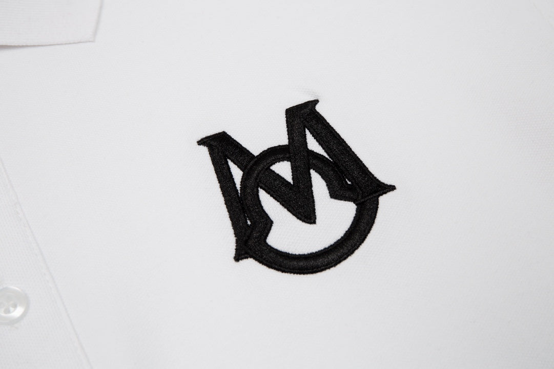 MONCLER Polo Shirt – Premium Piqué Cotton – Summer New Collection – White – Sizes M–3XL