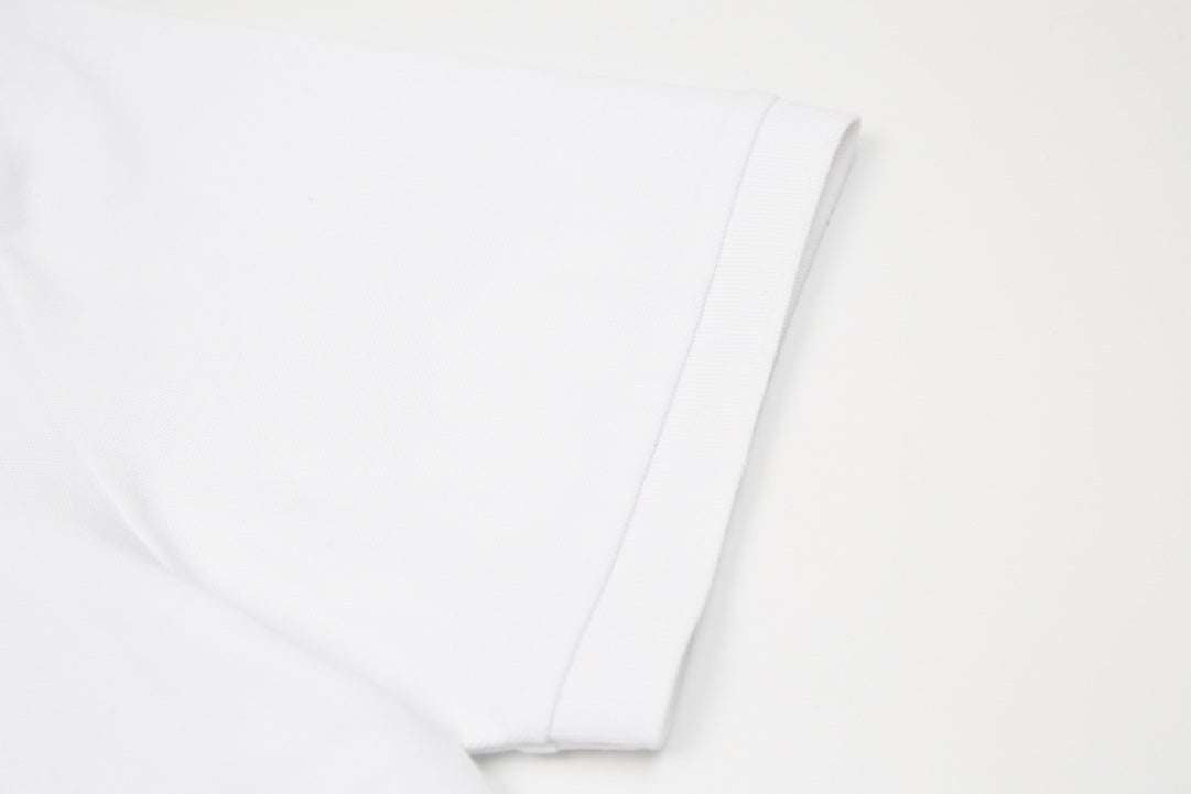 MONCLER Polo Shirt – Premium Piqué Cotton – Summer New Collection – White – Sizes M–3XL