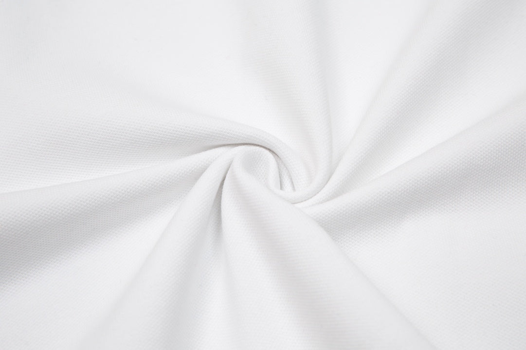 MONCLER Polo Shirt – Premium Piqué Cotton – Summer New Collection – White – Sizes M–3XL