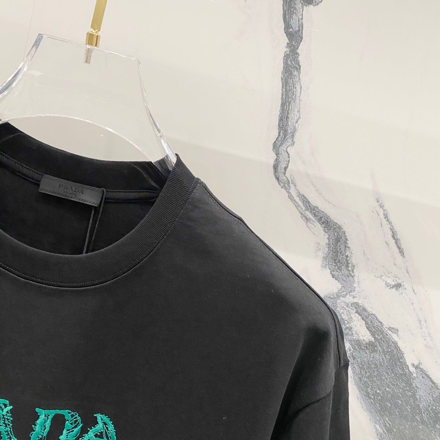 PRADA 320g Embroidered Logo Cotton T-Shirt | S–XL