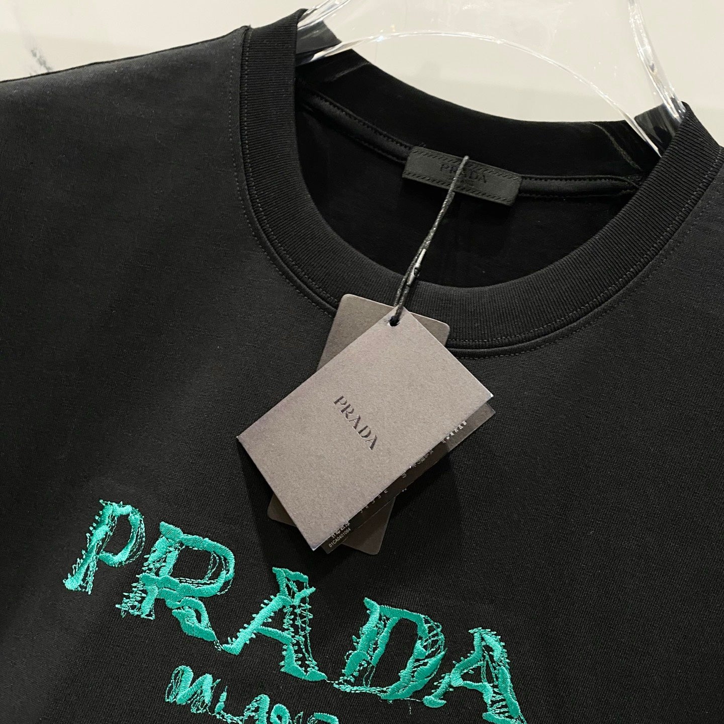 PRADA 320g Embroidered Logo Cotton T-Shirt | S–XL