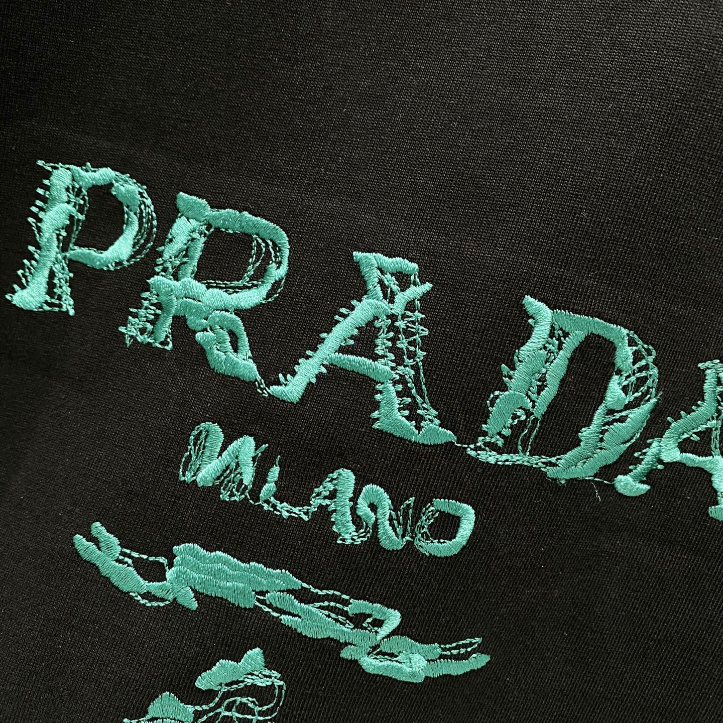 PRADA 320g Embroidered Logo Cotton T-Shirt | S–XL