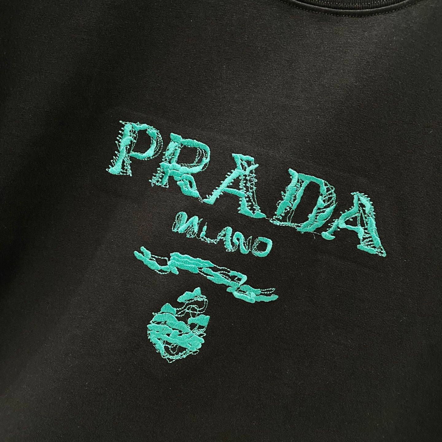PRADA 320g Embroidered Logo Cotton T-Shirt | S–XL