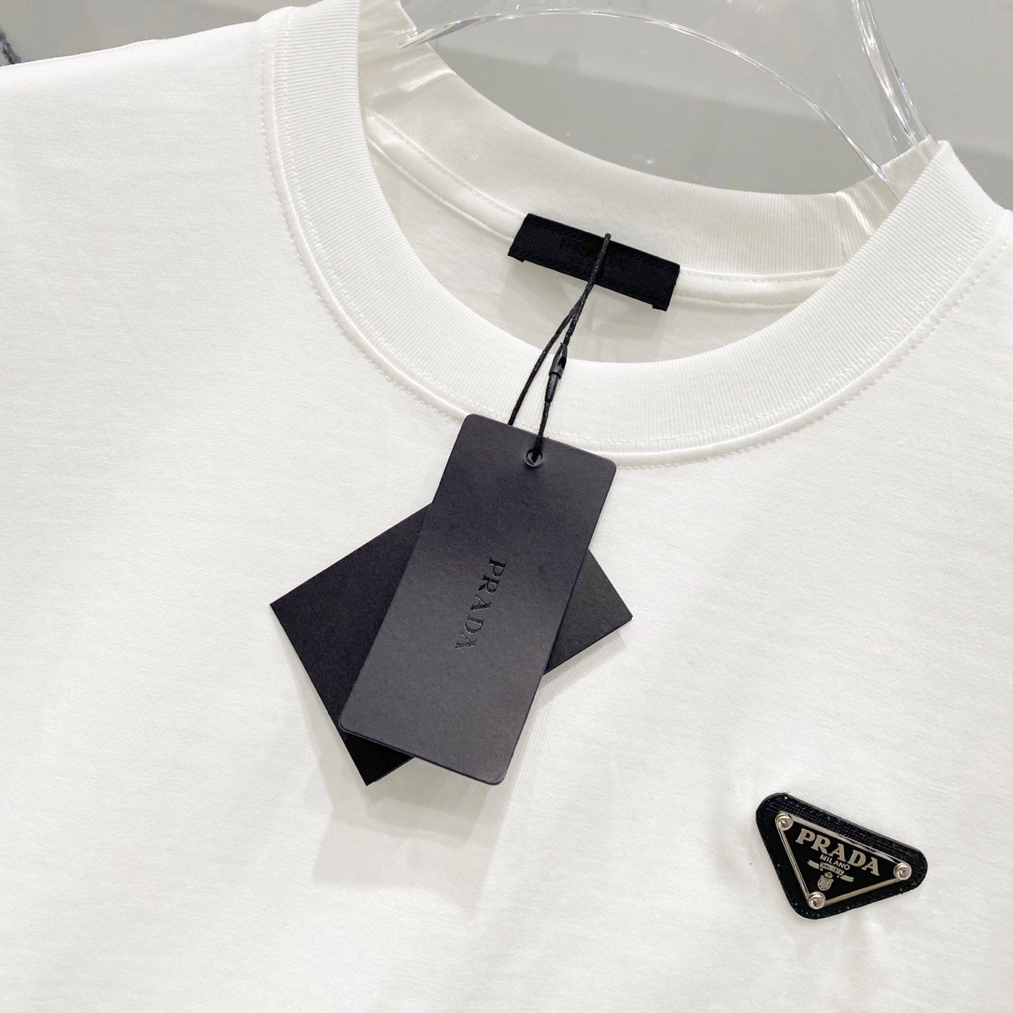 PRADA 320g Embroidered Logo Cotton T-Shirt | S–XL