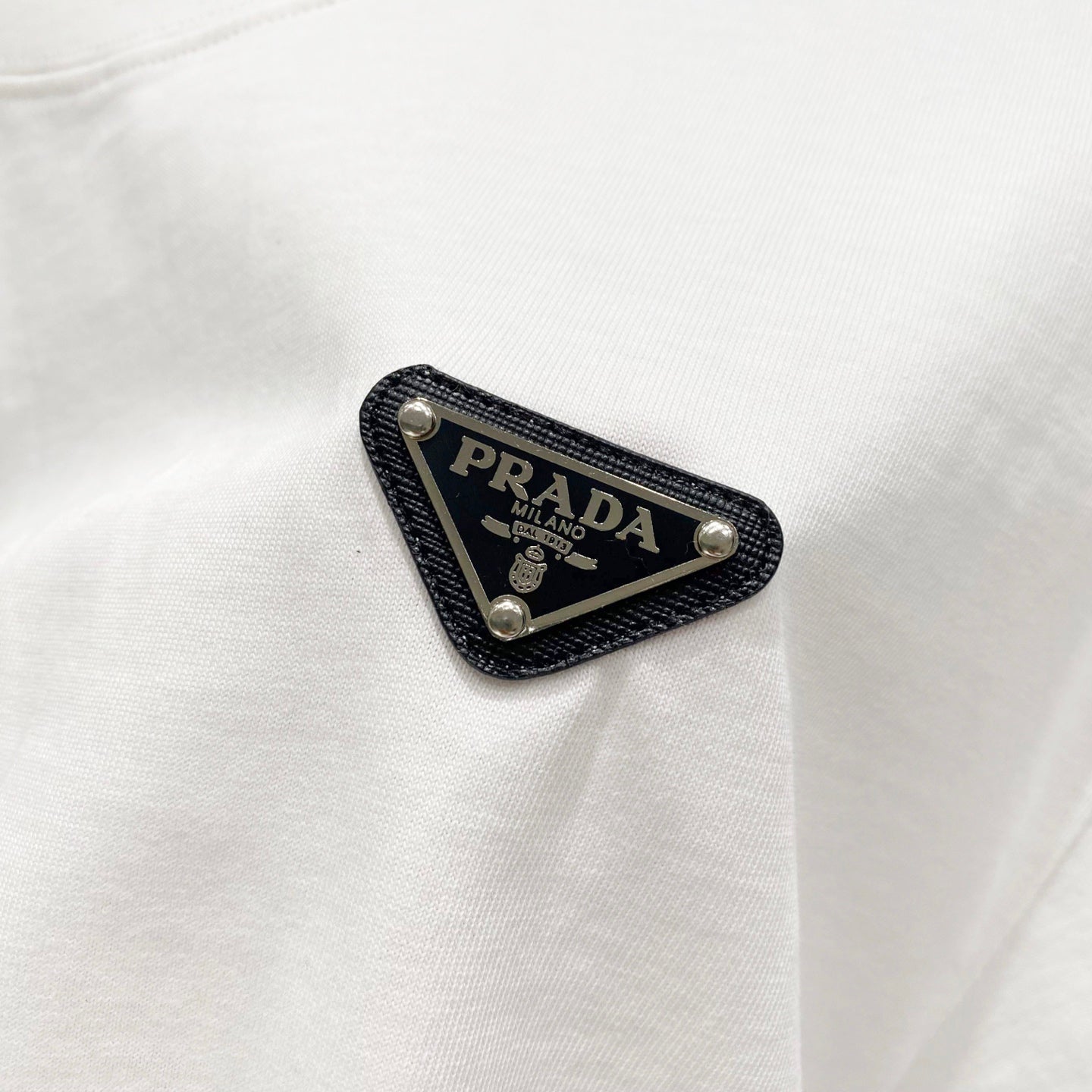 PRADA 320g Embroidered Logo Cotton T-Shirt | S–XL